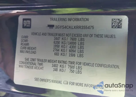 2024 Cadillac Escalade 4Wd Premium Luxury from USA, damaged, VIN 1GYS4CKLXRR355475